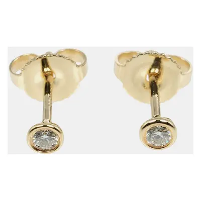 Tiffany & Co. 18K Yellow Gold and Diamond Elsa Peretti Diamonds by the Yard Stud Earrings