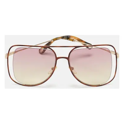 Chloe Pink Gradient CE130S Poppy Square Sunglasses