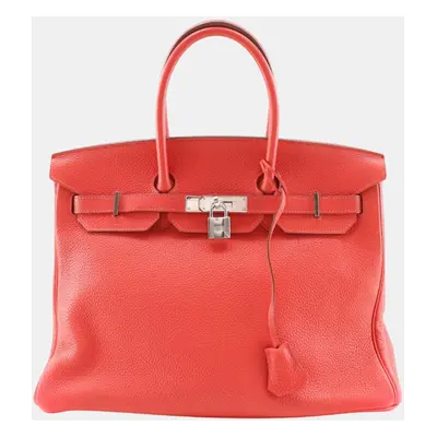 Hermes Pink Togo Leather Birkin Handbag