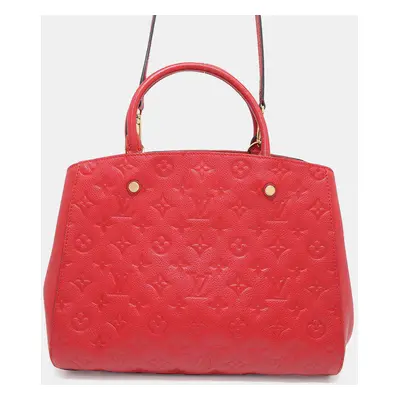 Louis Vuitton Montaigne Cerise Monogram Empreinte Leather Size Mm