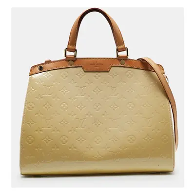 Louis Vuitton Blanc Corail Monogram Vernis Brea GM Bag