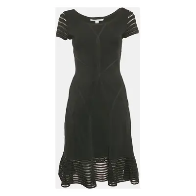 Diane Von Furstenberg Black Jersey Mini Dress