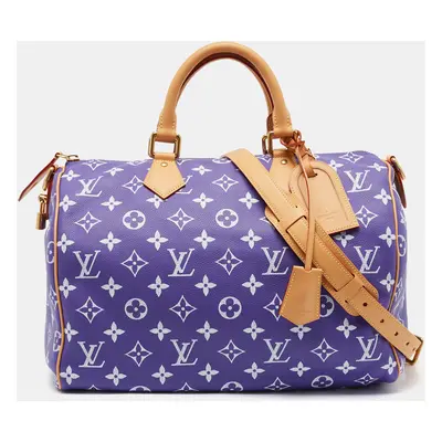 Louis Vuitton Amethyst Monogram Leather Speedy P9 Bandouliere Bag