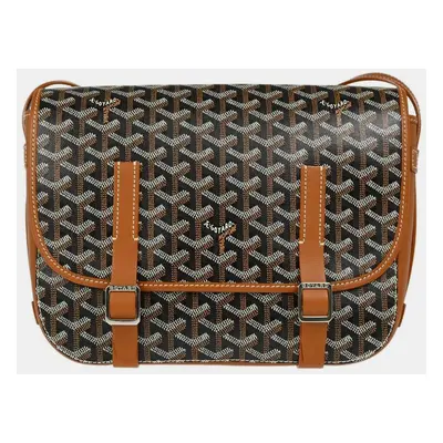 Goyard Brown Canvas Belvedere MM Messenger Bag