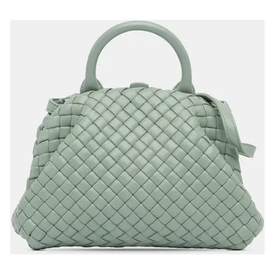 Bottega Veneta Green Mini Nappa Intrecciato Padded The Handle Satchel