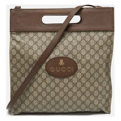 Gucci Beige/Brown GG Supreme Canvas and Leather Neo Vintage Tote