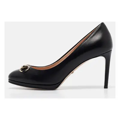 Gucci Black Leather Jolene Pumps Size