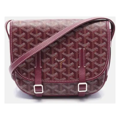 Goyard Brown PVC Belvedere PM Crossbody Bag