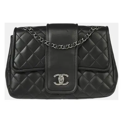 Chanel Black Lambskin Elementary Chic Shoulder Bag