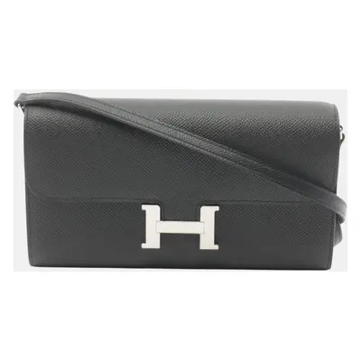 Hermes Constance Long To Go Shoulder Bag Black