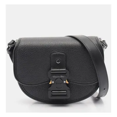 Dior Black Leather Gallop Shoulder Bag