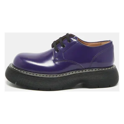 Bottega Veneta Purple Brushed Leather Swell Derby Size