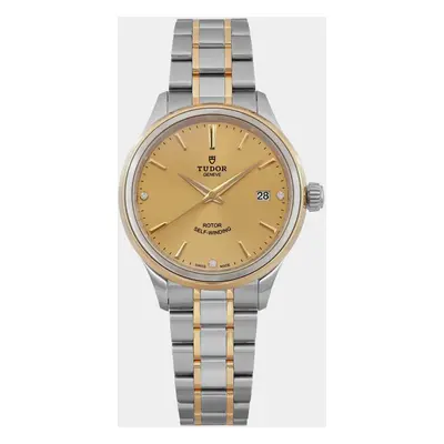 Tudor Champagne 18K Yellow Gold Stainless Steel Style Automatic Men's Wristwatch mm