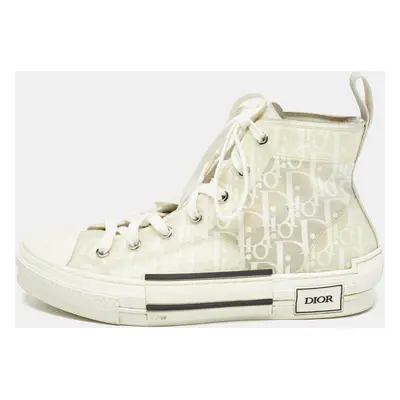 Dior White Mesh and Rubber B23 High Top Sneakers Size