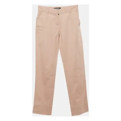 Dolce & Gabbana Pink Gabardine Skinny Trousers