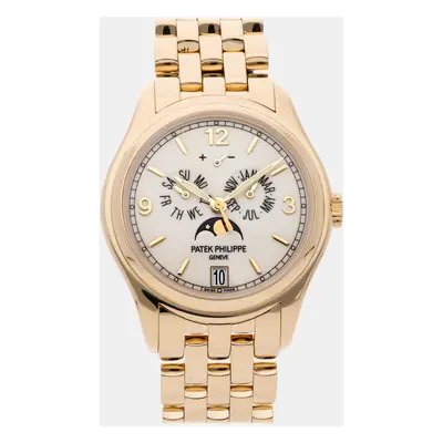 Patek Philippe White 18k Yellow Gold Complications Automatic Men's Wristwatch mm