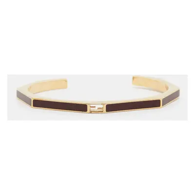 Fendi Baguette Enamel Gold Tone Bracelet