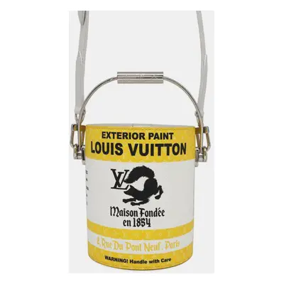 Louis Vuitton White Yellow Monogram Paint Can