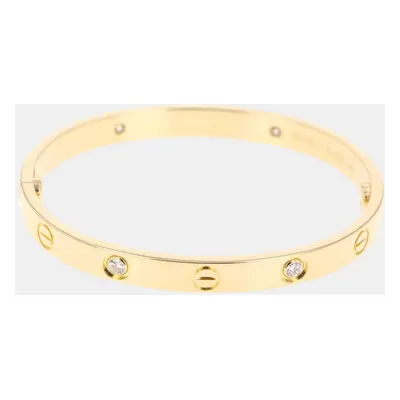 Cartier 18K Yellow Gold and Diamond Love Bracelet