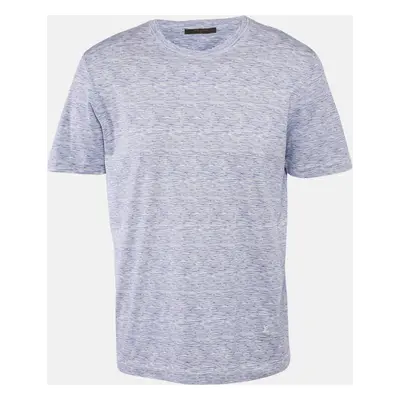 Louis Vuitton Blue Printed Jersey Round Neck T-Shirt