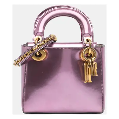 Dior Purple Mini Patent Lady Dior