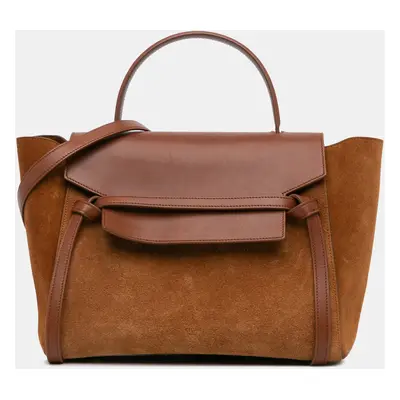 Celine Brown Mini Suede Belt Bag Satchel