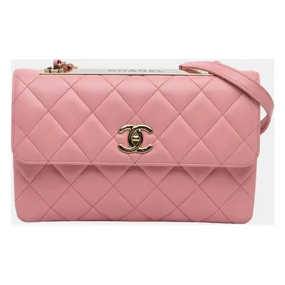 Chanel Pink Medium Lambskin Trendy CC Flap