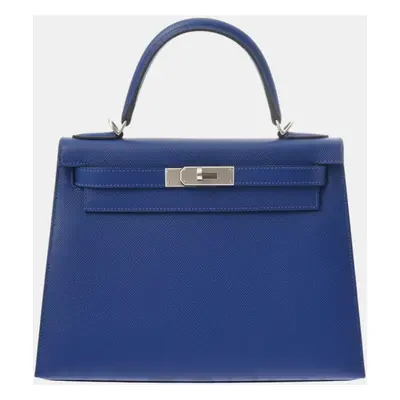 Hermes Blue electric Togo leather Togo leather Kelly Bag