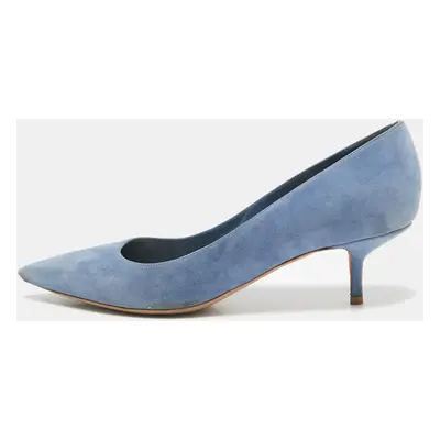 Dior Blue Suede Cherie Pumps Size