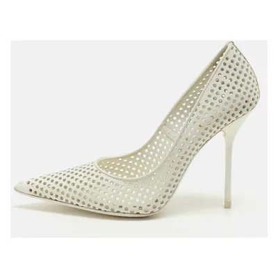 Tom Ford White Perforated Leather Pumps Size 37.5