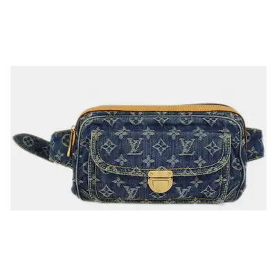 Louis Vuitton Blue Monogram Denim Baggy GM Shoulder Bag