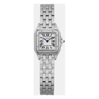 Cartier White Stainless Steel Panthere WSPN0006 Quartz Women's Wristwatch