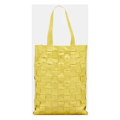 Bottega Veneta Yellow Maxi Nappa Intrecciato Cassette Tote