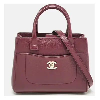 Chanel Burgundy Leather Mini Neo Executive Shopping Tote