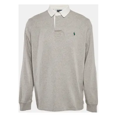 Polo Ralph Lauren Grey Cotton The Iconic Rugby Shirt