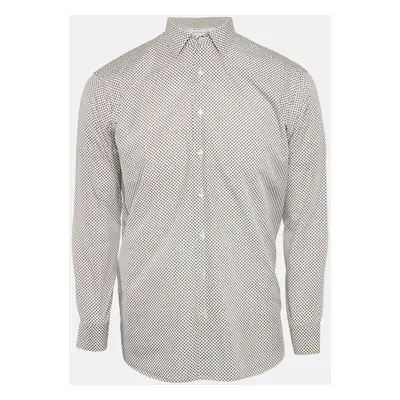 Etro White Paisley Print Cotton Button Front Shirt