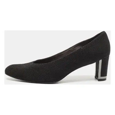 Stuart Weitzman Black Solar Goosebump Pumps Size