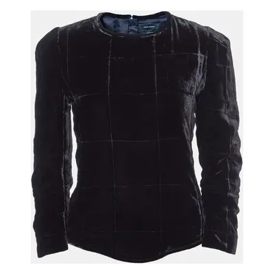 Isabel Marant Black Velvet Full Sleeves Top