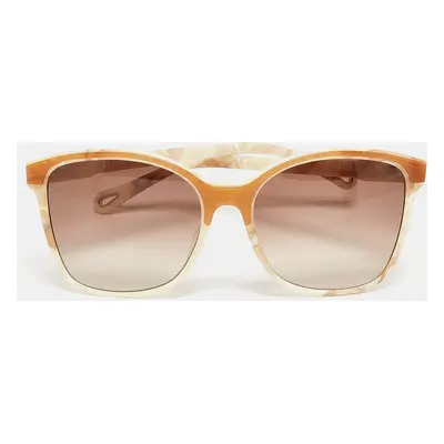 Chloe Brown Marble Gradient CE734S Square Sunglasses