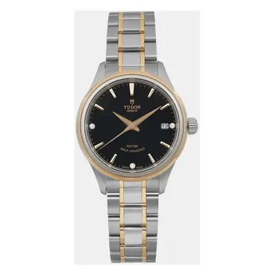 Tudor Black Diamond 18K Yellow Gold Stainless Steel Style Automatic Men's Wristwatch mm