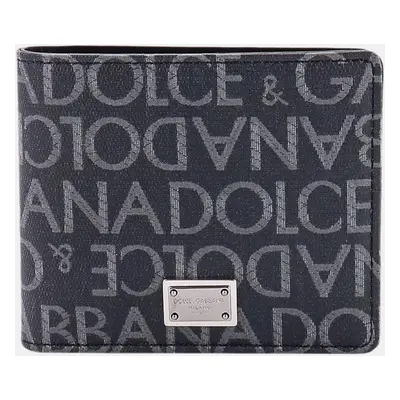 Dolce & Gabbana Black Canvas Wallet