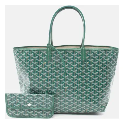 Goyard Green Canvas St. Louis PM Tote Bag