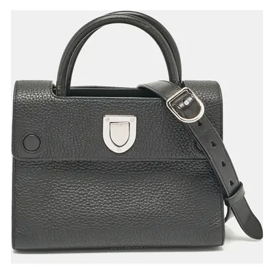 Dior Black Leather Mini Diorever Top Handle Bag