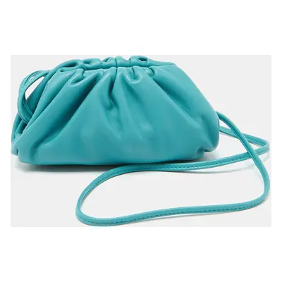 Bottega Veneta Light Blue Leather Extra Mini The Pouch