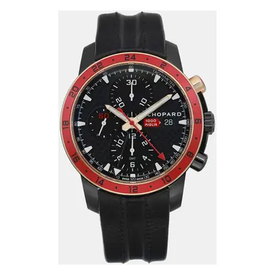 Chopard Black Stainless Steel Mille Miglia Zagato Automatic Men's Wristwatch mm