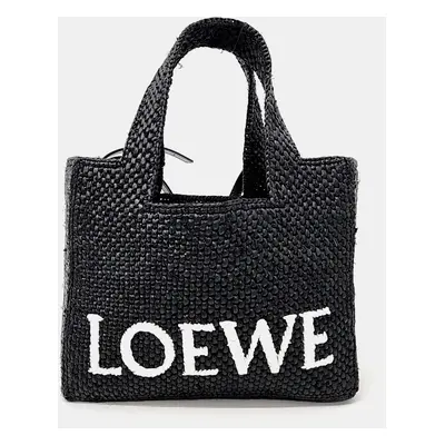 Loewe raffia tote and shoulder bag