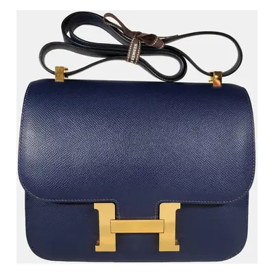 Hermes Blue Constance bag GHW