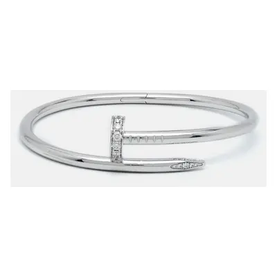 Cartier Juste Un Clou Diamonds 18k White Gold Bracelet