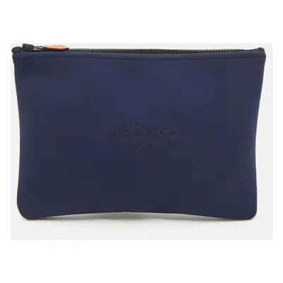 Hermes Bleu Marine Neoprene Medium Neobain Case