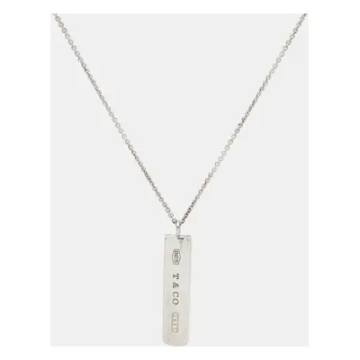 Tiffany & Co. Sterling Silver Bar Pendant Necklace